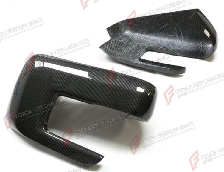 DRY CARBON SIDE MIRROR COVERS for FORD F-150 2015 - 2020
Set includes:

Side Mirror Covers
Material: Dry Carbon

NOTE: Add-on type - installs over the original part. Professional installation is required.