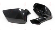 DRY CARBON SIDE MIRROR COVERS for LAMBORGHINI AVENTADOR 2011 - 2022
Set includes:

Side Mirror Covers
Material: Dry Carbon

NOTE: Professional installation is required.