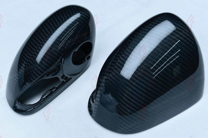 DRY CARBON SIDE MIRROR COVERS for MCLAREN 720S 2017 - 2023
Set includes:

Side Mirror Covers
Material: Dry Carbon

NOTE: Professional installation is required.