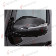 DRY CARBON SIDE MIRROR COVERS for MERCEDES-BENZ G-CLASS W464 2019 - 2024

Set includes:
Side Mirror Covers

Material: Dry Carbon

NOTE: Professional installation is required.