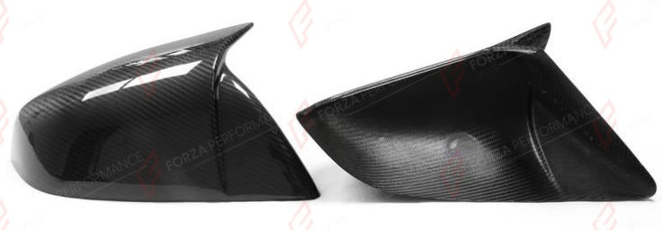 DRY CARBON SIDE MIRROR COVERS for TESLA MODEL S 2016 - 2019 M Style
Set includes:

Side Mirror Covers
Material: Dry Carbon

NOTE: Add-on type - installs over the original part. Professional installation is required.