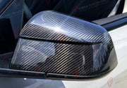 DRY CARBON SIDE MIRROR COVERS for TESLA MODEL Y 2020 - 2025
Set includes:

Side Mirror Covers
Material: Dry Carbon

NOTE: Add-on type - installs over the original part. Professional installation is required.