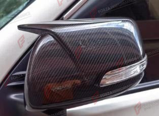 DRY CARBON SIDE MIRROR COVERS for TOYOTA LAND CRUISER PRADO J150 2010 - 2023