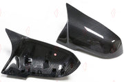 DRY CARBON SIDE MIRROR COVERS M STYLE for BMW 4 SERIES F32 F33 F36 2014 - 2020
Set includes:

Side Mirror Covers
Material: Dry Carbon

NOTE: Professional installation is required.