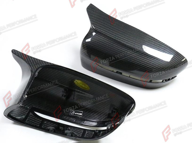 DRY CARBON SIDE MIRROR COVERS M5 STYLE for BMW 5 SERIES G30 2017 - 2023