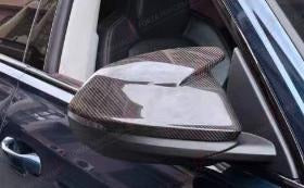 DRY CARBON SIDE MIRROR COVERS STICK ON for LAMBORGHINI URUS 2018+ M Style
Set includes:

Side Mirror Covers (with or without assist-sensor cutout - your choice)
Material: Dry Carbon

NOTE: Available with or without the driver-assist sensor cutout - specify your version when ordering. Add-on type - installs over the original part. Professional installation is required.