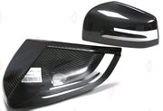 DRY CARBON SIDE MIRROR COVERS STICK ON for MERCEDES BENZ GLE GLS GL W166 X166 2013 - 2019
Set includes:

Side Mirror Covers
Material: Dry Carbon

NOTE: Fits: G Class W463 2013 -  18, GLE X166 2015 -  17, GL X166 2013 - 16, GLS X166 2015 - 18. Add-on type - installs over the original part. Professional installation is required.