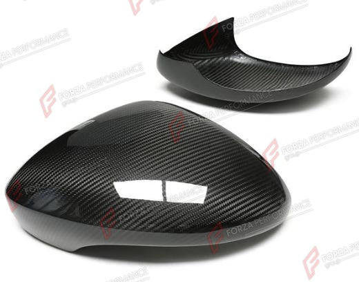 DRY CARBON SIDE MIRROR COVERS STICK ON for PORSCHE PANAMERA 971 2017 - 2023
Set includes:

Side Mirror Covers (with or without assist-sensor cutout - your choice)
Material: Dry Carbon

NOTE: For LHD (left-hand drive) cars only. Available with or without the driver-assist sensor cutout - specify your version when ordering. Add-on type - installs over the original part. Professional installation is required.