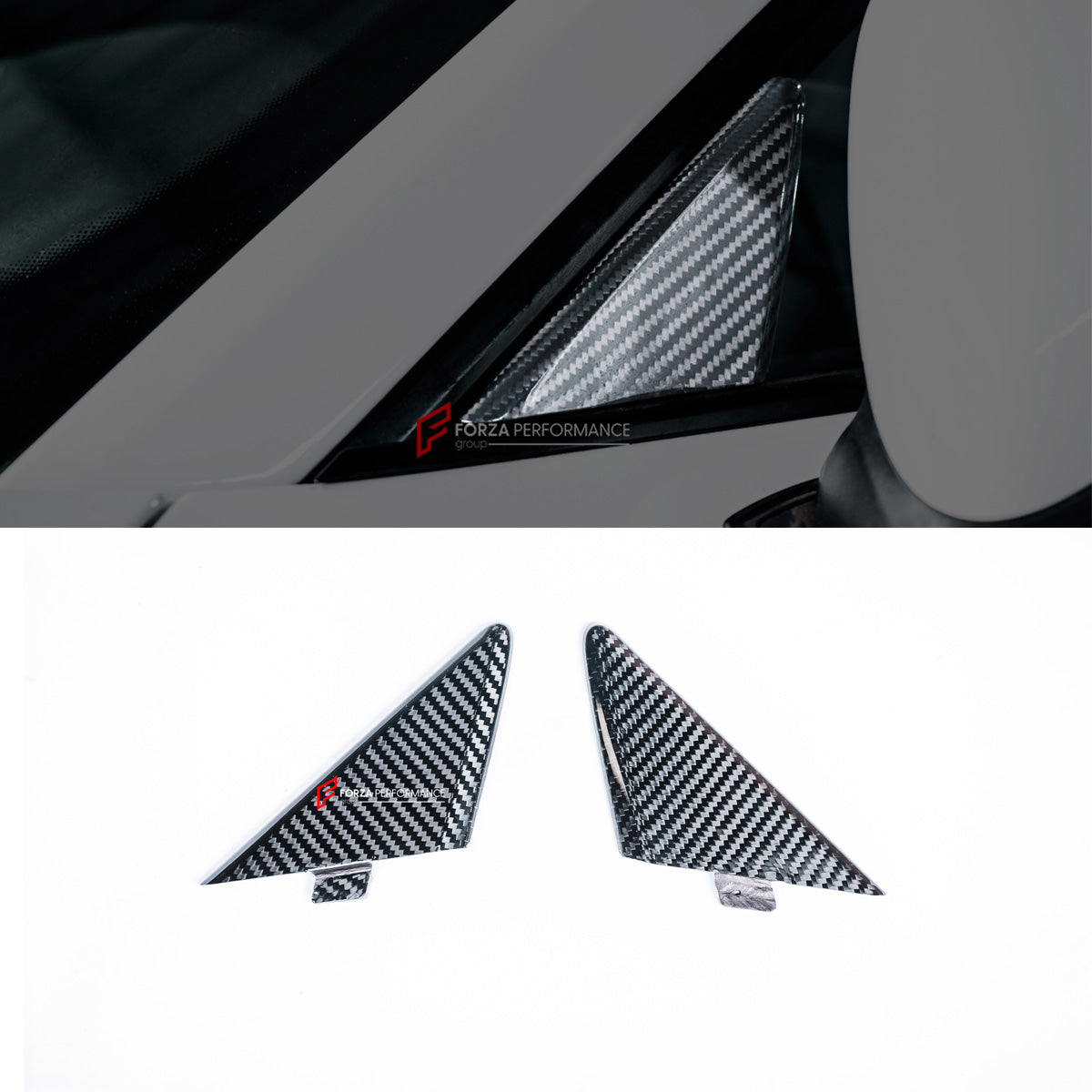 DRY CARBON SIDE MIRROR TRIMS for PORSCHE 911 991.2 GT3 2015 - 2020