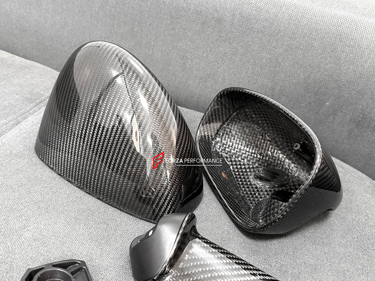 DRY CARBON SIDE MIRRORS for PORSCHE 918 SPYDER

Set includes:

Side Mirrors

Material: Dry Carbon

Note: Professional installation is required.