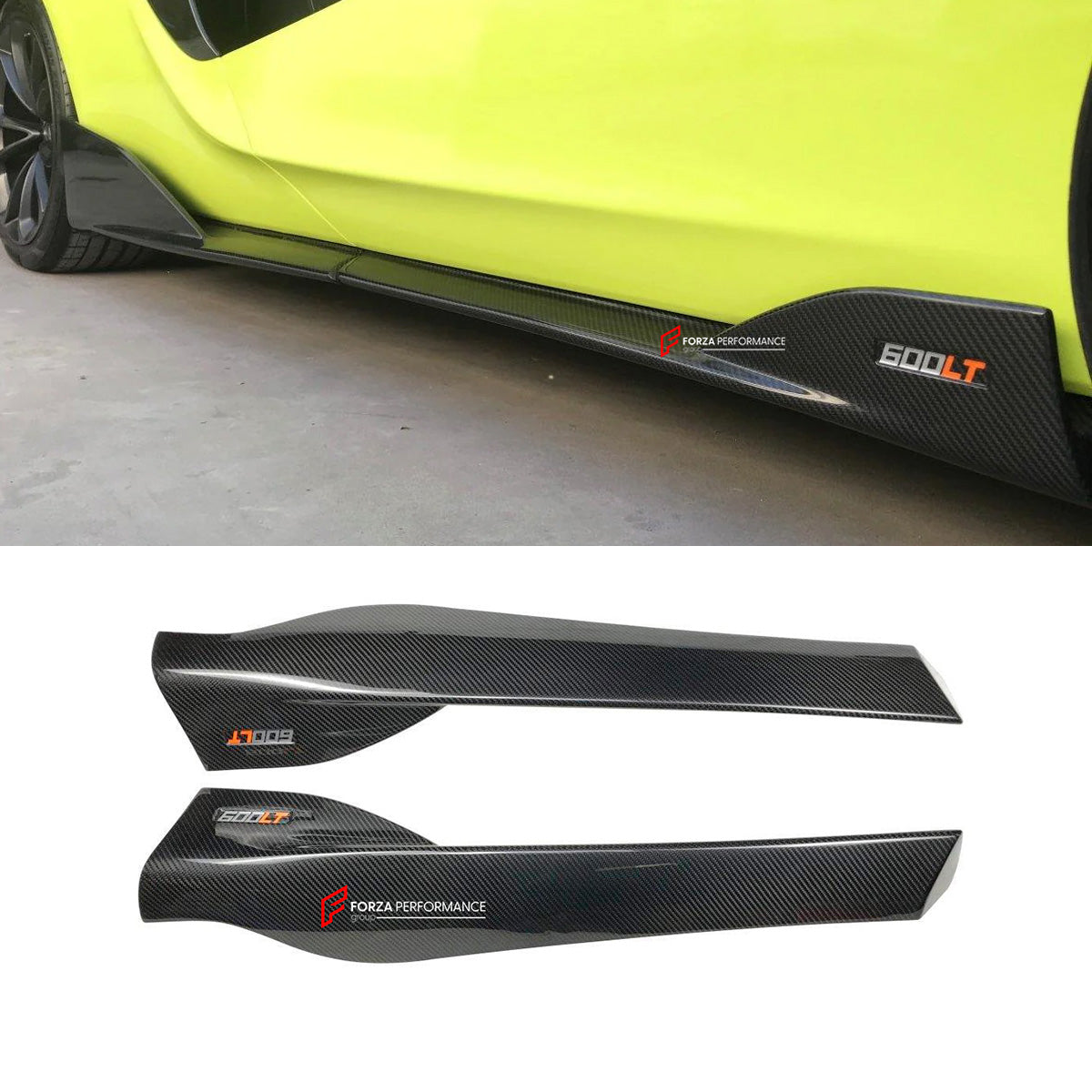 DRY CARBON SIDE SKIRTS for 540C 570S 570GT upgrade to 600LT