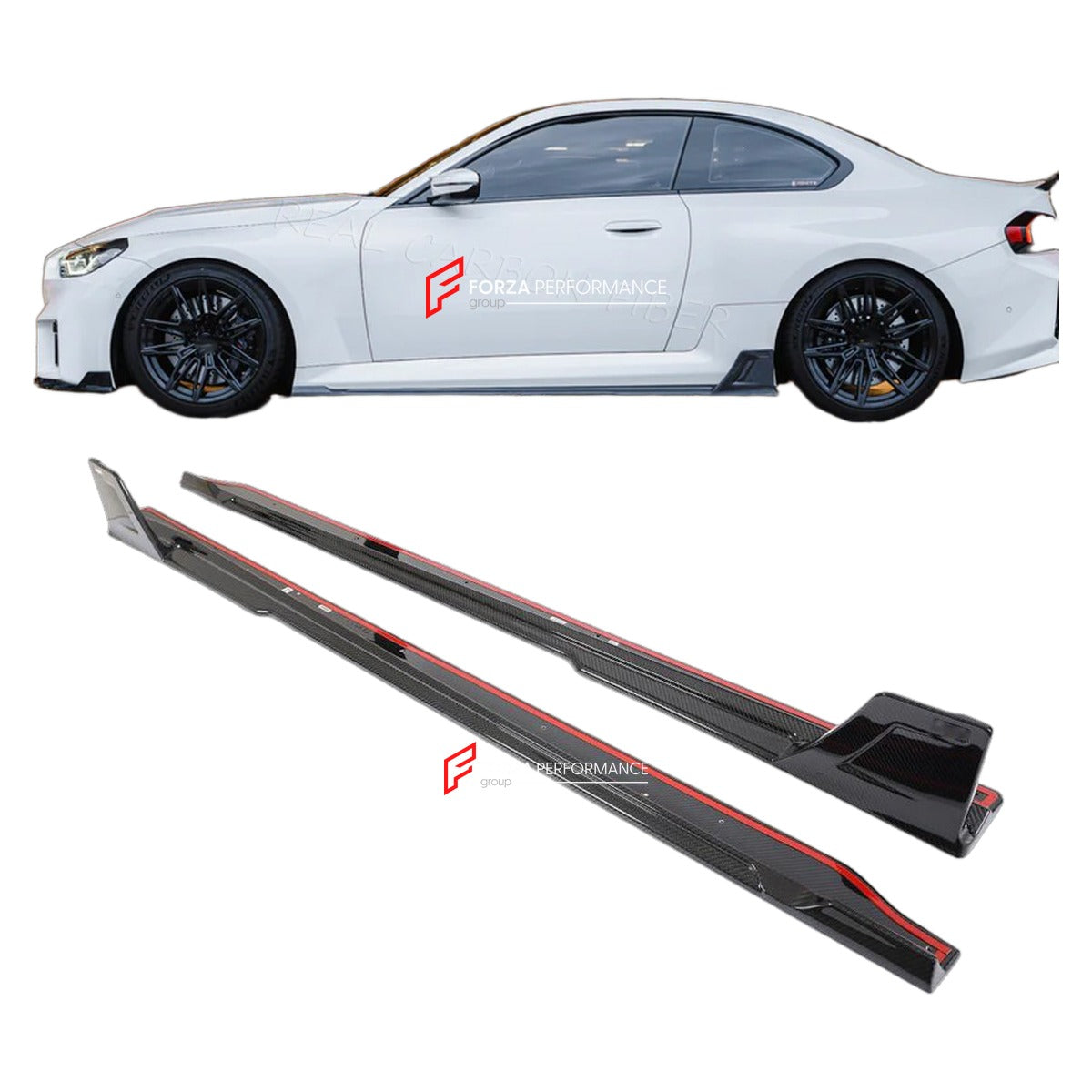 DRY CARBON SIDE SKIRTS for BMW M2 G87 2022 - 2024 FORZA PERFORMANCE Custom Fit
Set includes:

Side Skirts
Material: Dry Carbon

NOTE: Professional installation is required.

Why “Contact Us for Pricing”?
We don’t display fixed prices because our goal is to offer you the most competitive deal possible. Product costs often decrease over time, and by requesting a quote, you’ll receive our most up-to-date price on market.

SECURED PAYMENT METHODS
PayPal (+4.4% fee)
Visa / Mastercard / American Express (through 