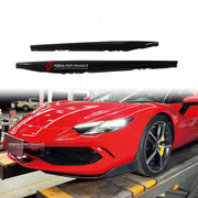 DRY CARBON SIDE SKIRTS for FERRARI 296 GTB GTS 2022+ FORZA PERFORMANCE custom fit OEM Style

Set includes:
Side Skirts

Material: Dry Carbon

NOTE: Professional installation is required.