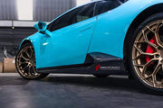 DRY CARBON SIDE SKIRTS for LAMBORGHINI HURACAN EVO 2019 - 2024

Set includes:
Side Skirts

Material: Dry Carbon

NOTE: Professional installation is required.