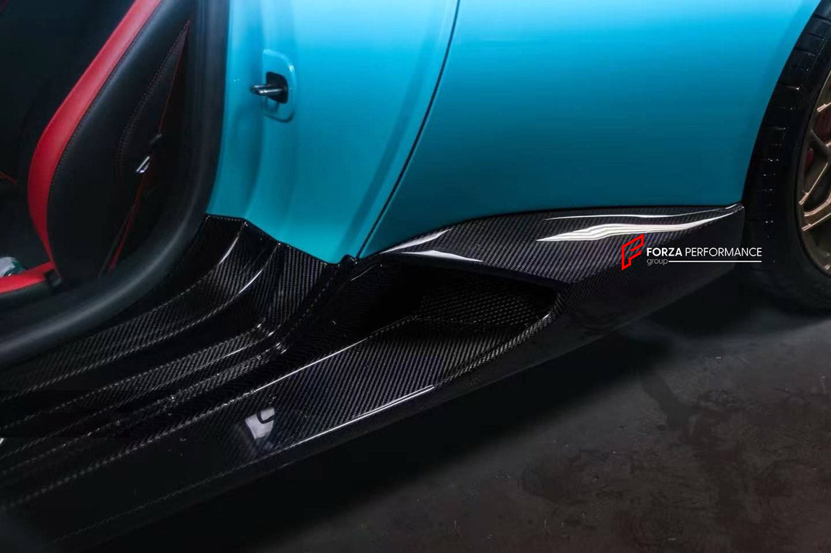 DRY CARBON SIDE SKIRTS for LAMBORGHINI HURACAN EVO 2019 - 2024

Set includes:
Side Skirts

Material: Dry Carbon

NOTE: Professional installation is required.