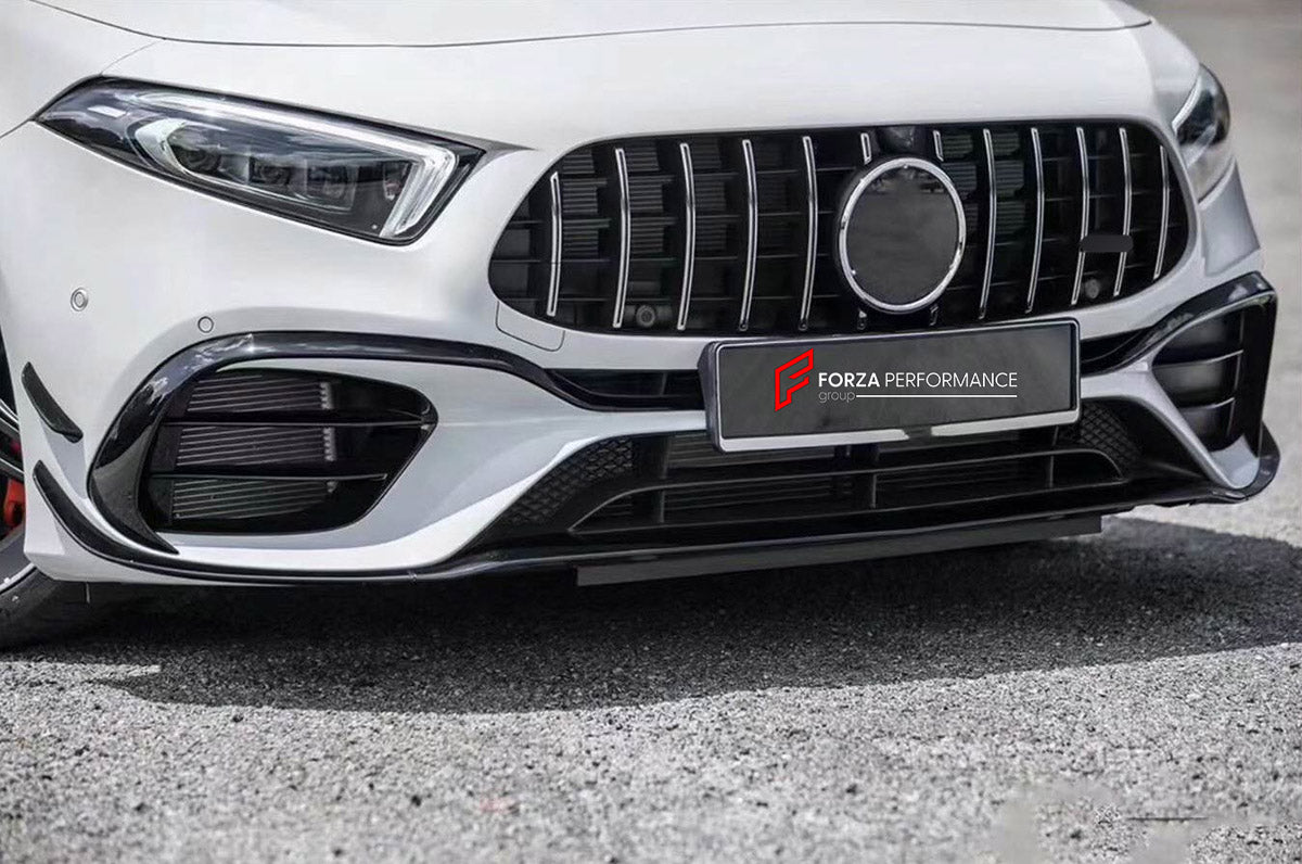 DRY CARBON SIDE SKIRTS for MERCEDES-BENZ A-CLASS AMG W177 A45 2018+

Set includes:
Side Skirts

Material: Dry Carbon

NOTE: Professional installation is required.