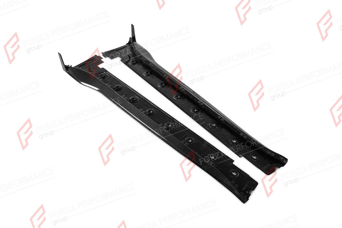 DRY CARBON SIDE SKIRTS for PORSCHE 911 992 TURBO S 2020+

Set includes:
Side Skirts

Material: Dry Carbon

NOTE: Professional installation is required.