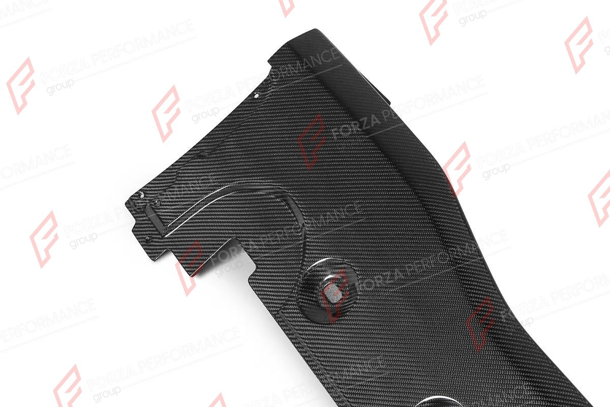 DRY CARBON SIDE SKIRTS for PORSCHE 911 992 TURBO S 2020+

Set includes:
Side Skirts

Material: Dry Carbon

NOTE: Professional installation is required.