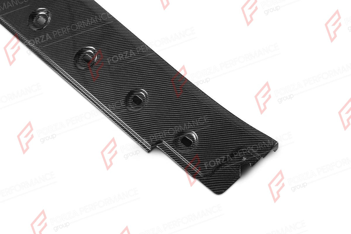 DRY CARBON SIDE SKIRTS for PORSCHE 911 992 TURBO S 2020+

Set includes:
Side Skirts

Material: Dry Carbon

NOTE: Professional installation is required.