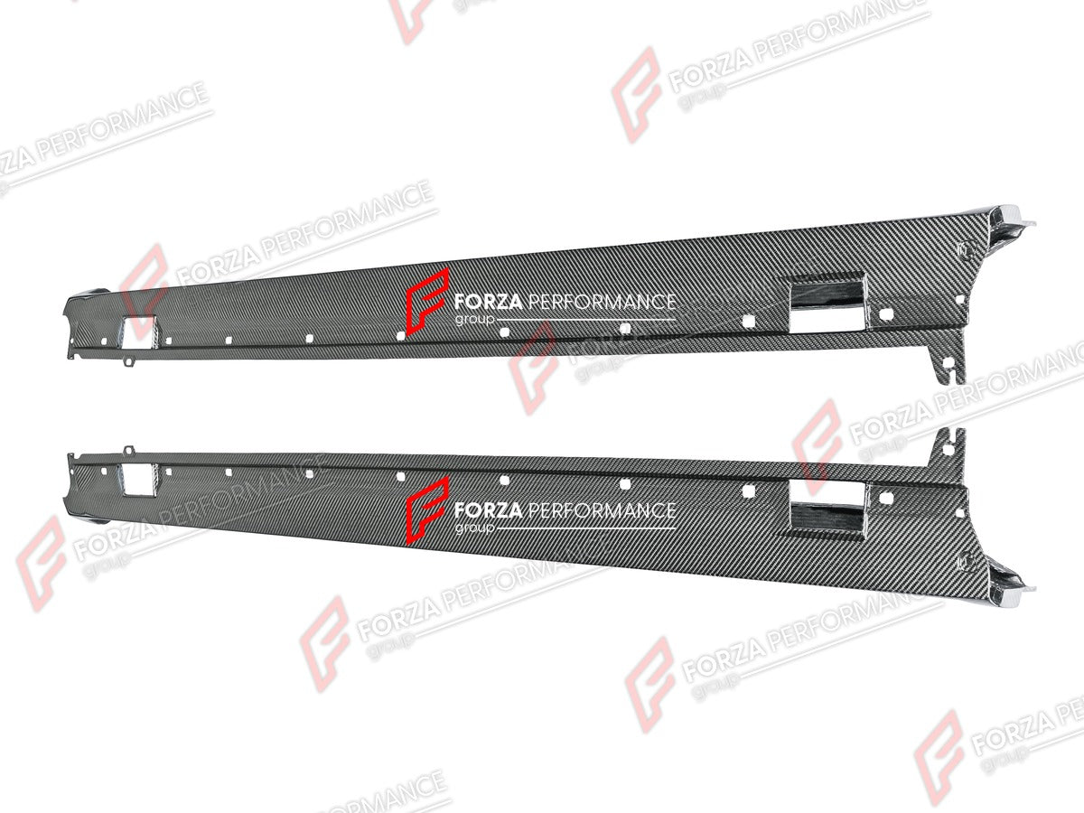DRY CARBON SIDE SKIRTS for PORSCHE PANAMERA 971 2023 Forza Performance custom fit buy sport design style