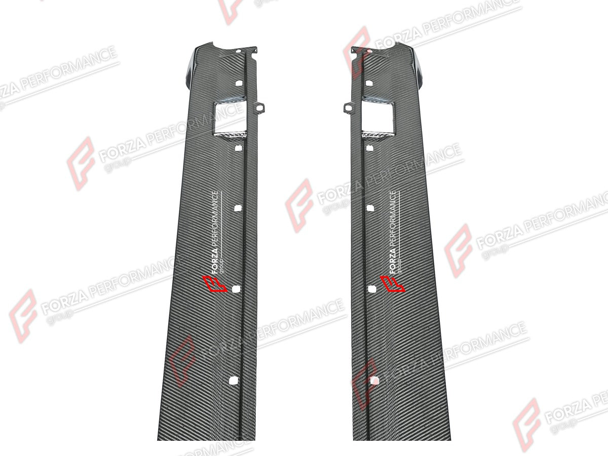 DRY CARBON SIDE SKIRTS for PORSCHE PANAMERA 971 2023 Forza Performance custom fit buy sport design style