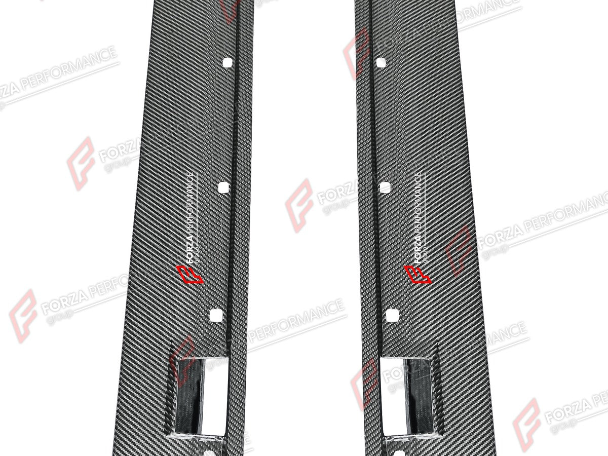 DRY CARBON SIDE SKIRTS for PORSCHE PANAMERA 971 2023 Forza Performance custom fit buy sport design style