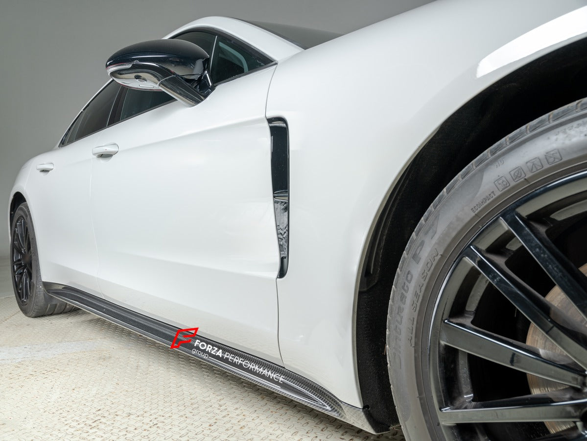 DRY CARBON SIDE SKIRTS for PORSCHE PANAMERA 971 2023 Forza Performance custom fit buy sport design style