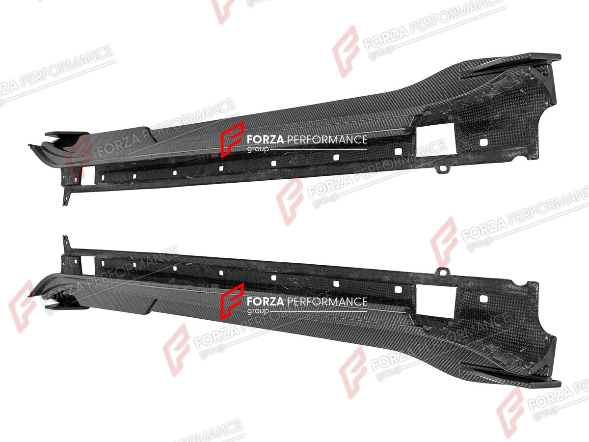 DRY CARBON SIDE SKIRTS for PORSCHE PANAMERA 976 2024+ Forza Performance custom fit buy sport style design