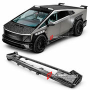 DRY CARBON SIDE SKIRTS for TESLA CYBERTRUCK 2024+ Forza Performance custom fit buy dry carbon side skirts design