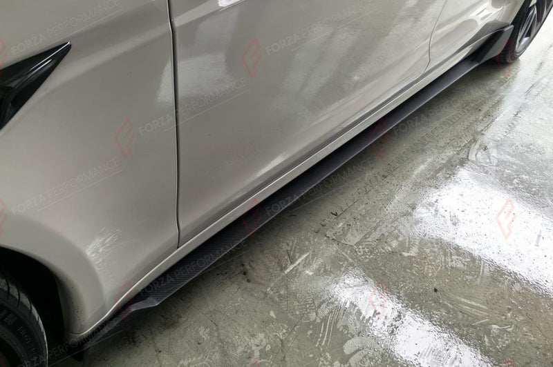 DRY CARBON SIDE SKIRTS for TESLA MODEL S 2021+