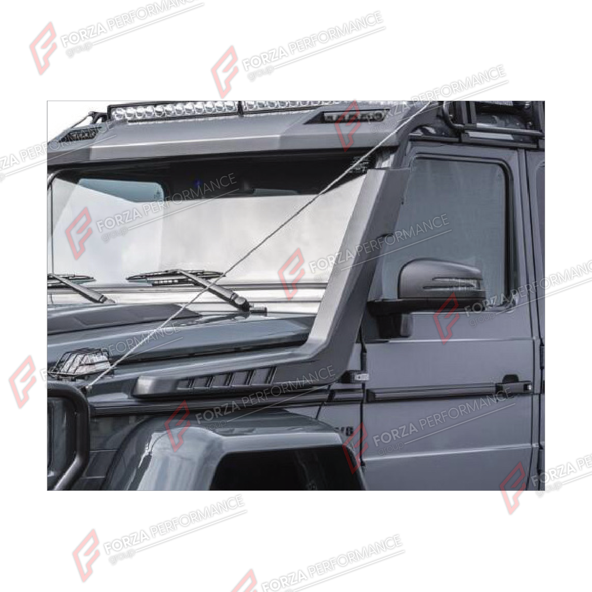DRY CARBON SIDE SNORKELS for MERCEDES-BENZ G-CLASS W463 2008 - 2018

Set includes:
Side Snorkels

Material: Dry Carbon

NOTE: Professional installation is required.
