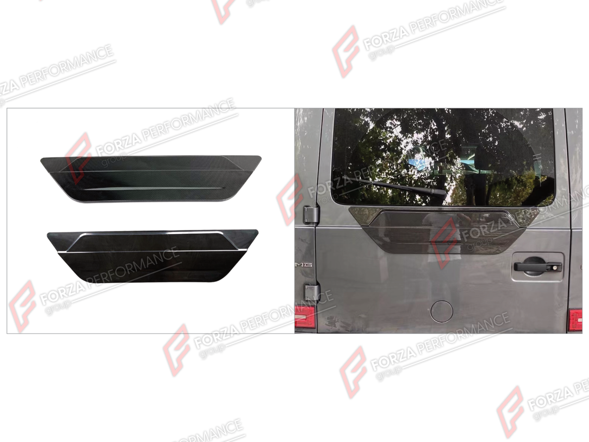 DRY CARBON SPARE TIRE COVER PLATE for MERCEDES-BENZ G-CLASS W464 2019 - 2024

Set includes:
Spare Tire Cover Plate

Material: Dry Carbon, Plastic

NOTE: Professional installation is required.