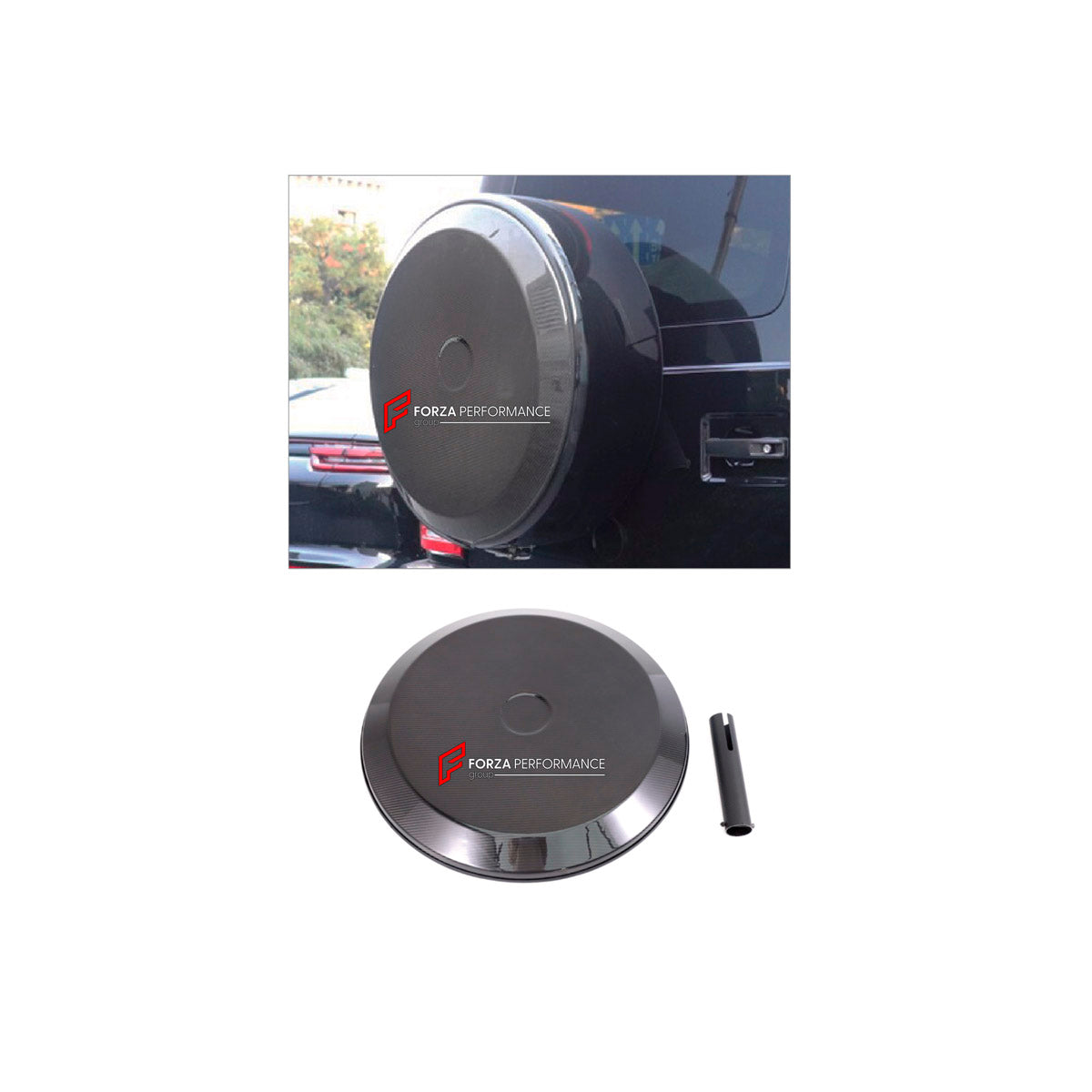 DRY CARBON SPARE WHEEL TIRE COVER for MERCEDES-BENZ G-CLASS W463 2008 - 2018

Set includes:
Spare Wheel Tire Cover

Material: Dry Carbon

NOTE: Professional installation is required.