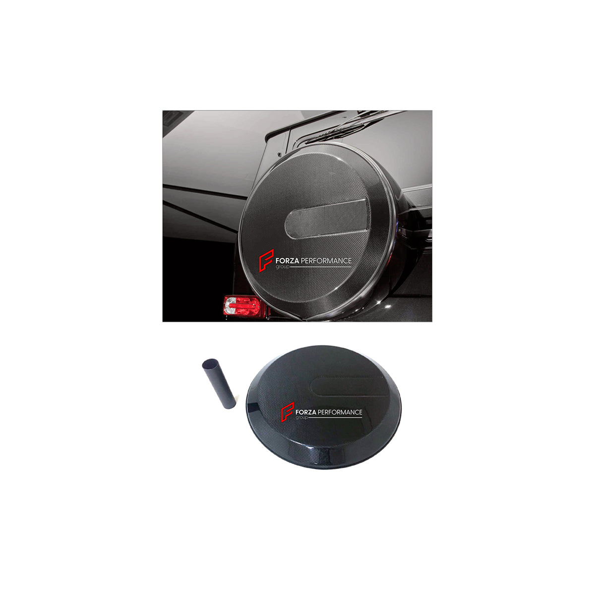 DRY CARBON SPARE WHEEL TIRE COVER for MERCEDES-BENZ G-CLASS W463 2008 - 2018

Set includes:
Spare Wheel Tire Cover

Material: Dry Carbon

NOTE: Professional installation is required.