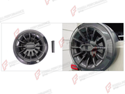 DRY CARBON SPARE WHEEL TIRE COVER for MERCEDES-BENZ G-CLASS W464 2019 - 2024 FORZA PERFORMANCE custom fit Vortex Style

Set includes:
Spare Wheel Tire Cover

Material: Dry Carbon

NOTE: Professional installation is required.