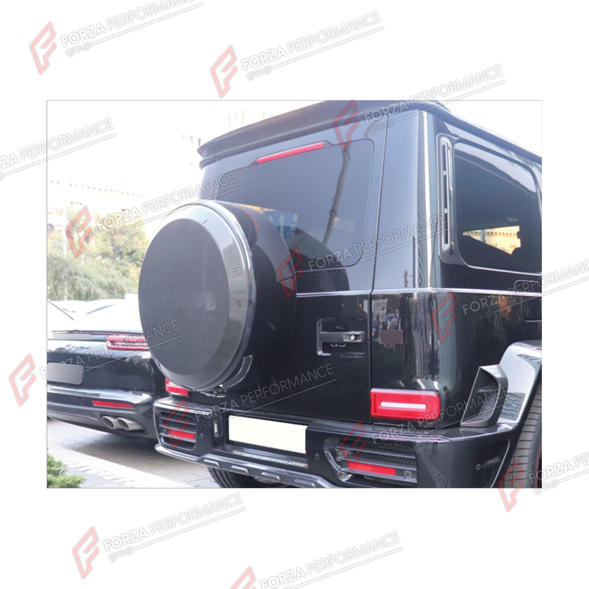 DRY CARBON SPARE WHEEL TIRE COVER for MERCEDES-BENZ G-CLASS W464 2019 - 2024

Set includes:
Spare Wheel Tire Cover

Material: Dry Carbon

NOTE: Professional installation is required.