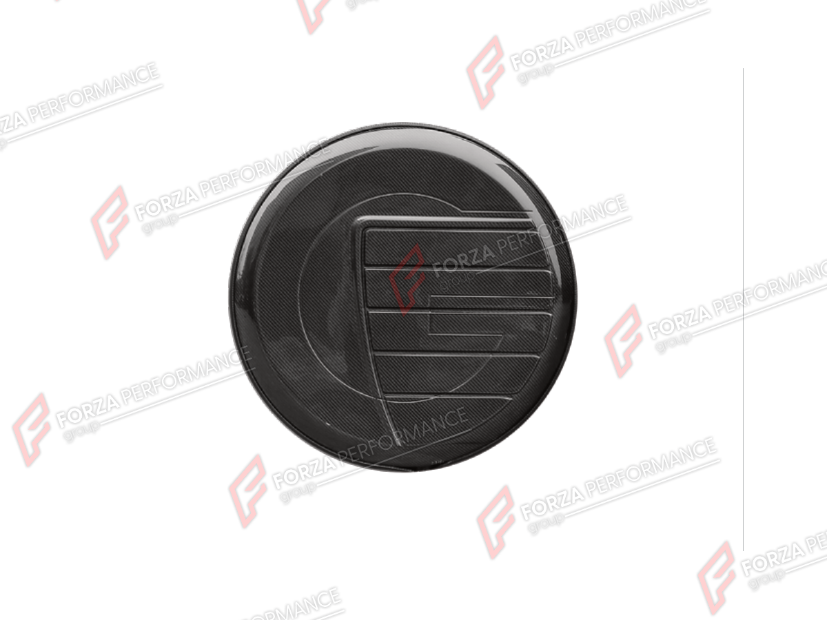 DRY CARBON SPARE WHEEL TIRE COVER for MERCEDES-BENZ G-CLASS W464 2019 - 2024 FORZA PERFORMANCE custom fit Poseidon

Set includes:
Spare Wheel Tire Cover

Material: Dry Carbon

NOTE: Professional installation is required.