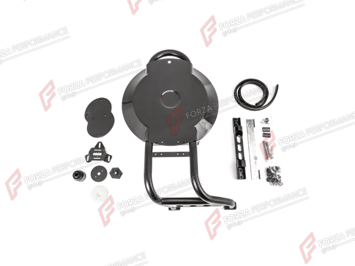 DRY CARBON SPARE WHEEL TIRE COVER WITH HOLDERS for MERCEDES-BENZ G-CLASS W464 4X4 2019 - 2024

Set includes:
Spare Wheel Tire Cover With Holders

Material: Dry Carbon

NOTE: Professional installation is required.