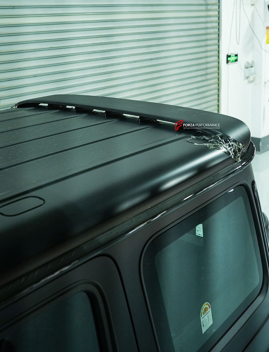DRY CARBON SPOILER for MERCEDES BENZ AMG G63 W465 G350 G500 G550 AMG G63 2024+

Set includes:

Spoiler

Material: Dry carbon

NOTE: Professional installation is required

CONTACT US FOR PRICING