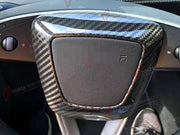 DRY CARBON STEERING WHEEL AIRBAG COVER for TESLA MODEL Y JUNIPER 2025+
Set includes:

Steering Wheel Airbag Cover
Material: Dry Carbon

NOTE: Add-on type - installs over the original part. Professional installation is required.