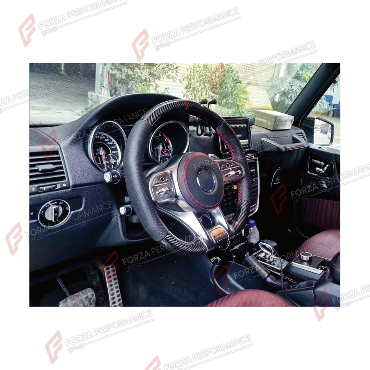 DRY CARBON STEERING WHEEL for MERCEDES-BENZ G-CLASS W464 G63 G350 G350D G400D G500 G550 2019 - 2024

Set includes:
Steering Wheel

Material: Dry Carbon

NOTE: Professional installation is required.