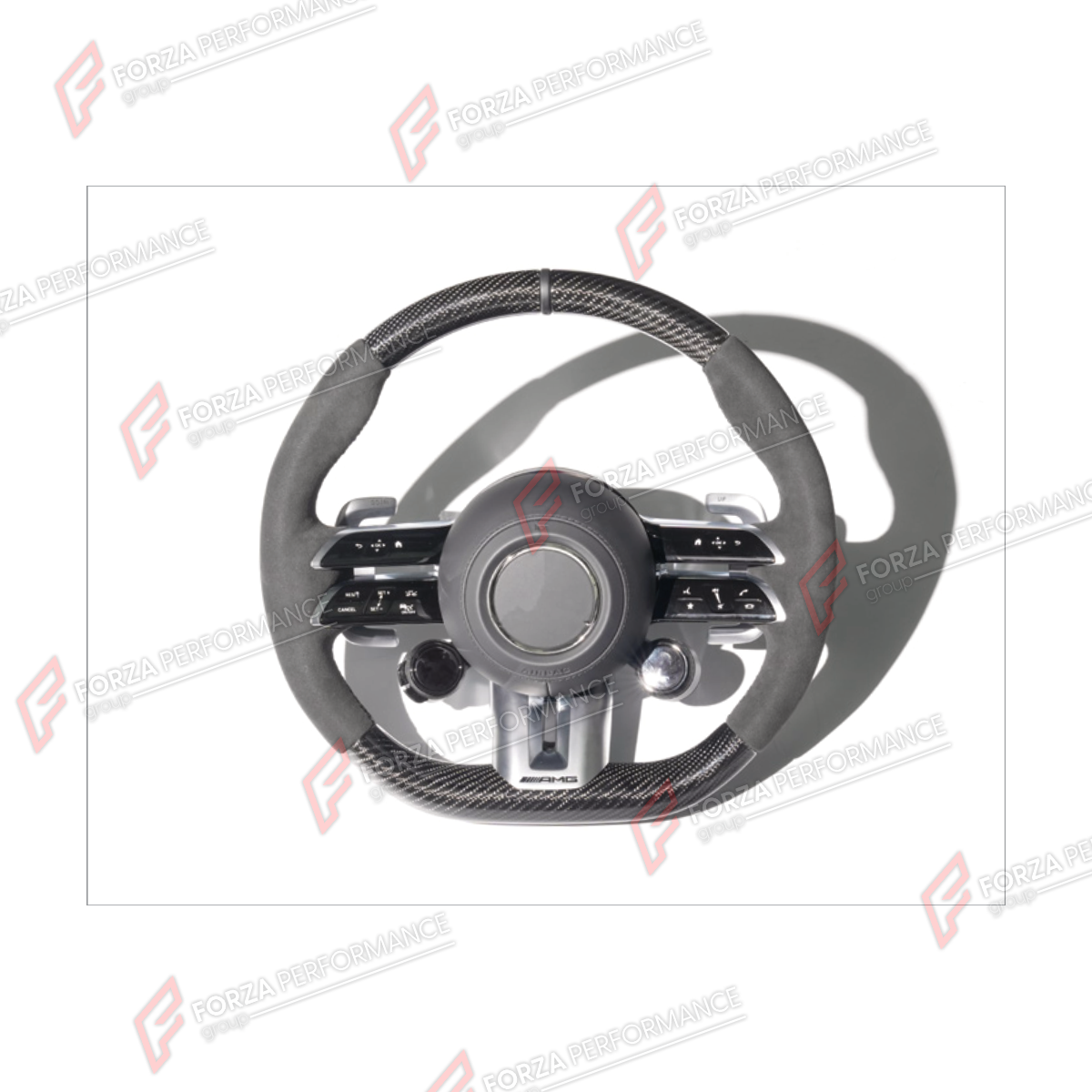 DRY CARBON STEERING WHEEL for MERCEDES-BENZ G-CLASS W464 G63 G350 G350D G400D G500 G550 2019 - 2024 FORZA PERFORMANCE custom fit Dragonfly Style

Set includes:
Steering Wheel

Material: Dry Carbon

NOTE: Professional installation is required.