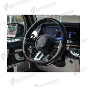 DRY CARBON STEERING WHEEL for MERCEDES-BENZ G-CLASS W464 G63 G350 G350D G400D G500 G550 2019 - 2024 FORZA PERFORMANCE custom fit Dragonfly Style

Set includes:
Steering Wheel

Material: Dry Carbon

NOTE: Professional installation is required.