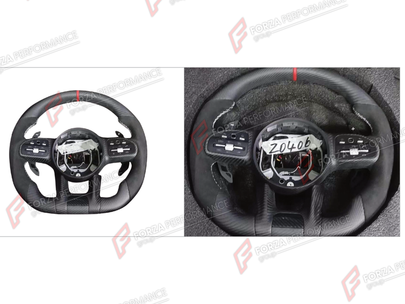 DRY CARBON STEERING WHEEL for MERCEDES-BENZ G-CLASS W464 G550 2019 - 2024
