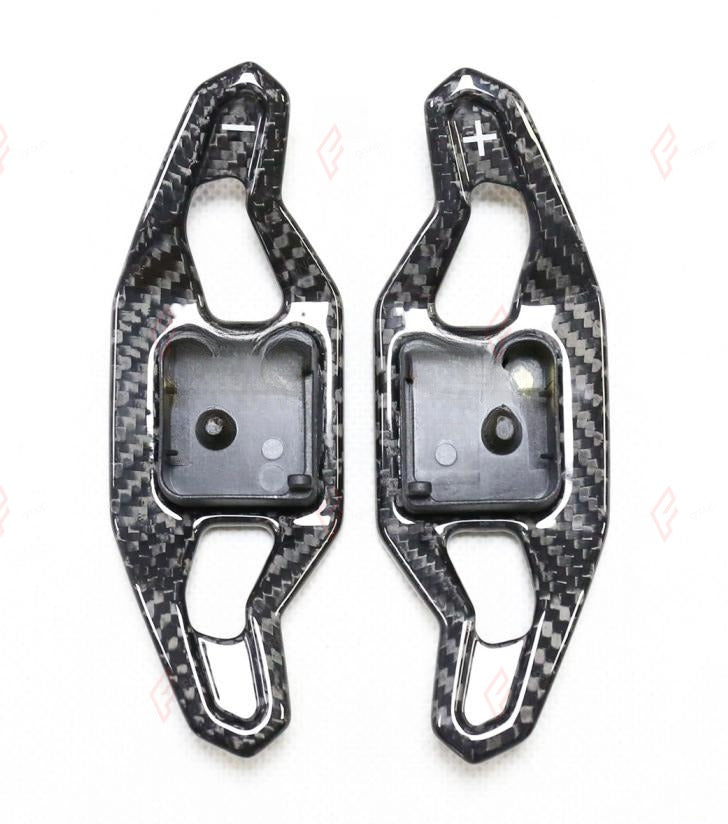 DRY CARBON STEERING WHEEL PADDLE SHIFTERS for AUDI A4 A5 A6 A7 A8 Q2 E-TRON 2020 - 2021