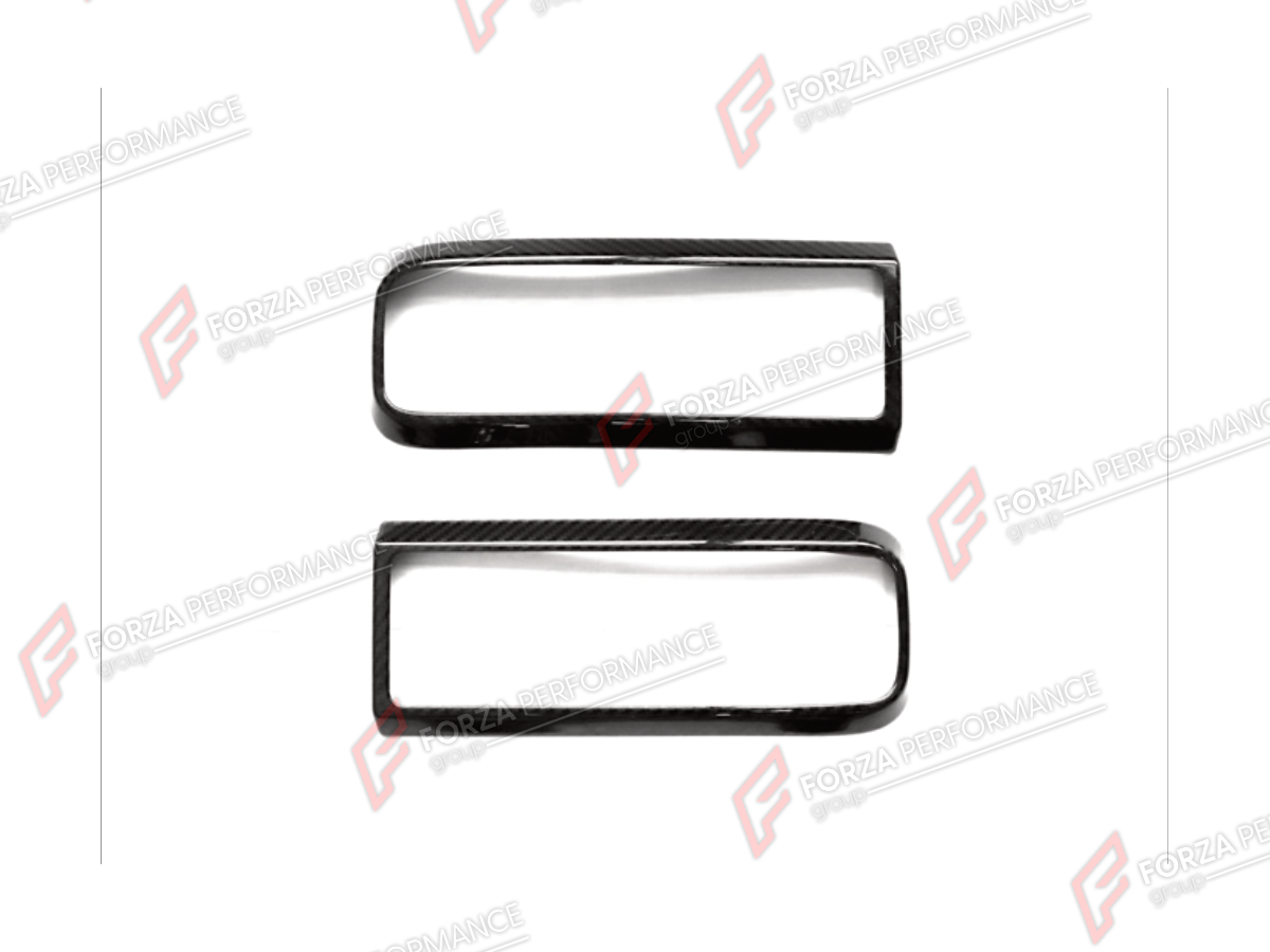 DRY CARBON TAIL LIGHT COVERS for MERCEDES-BENZ G-CLASS W465 G63 G450D G500 G550 2025+

Set includes:
Tail Light Covers

Material: Dry Carbon

NOTE: Professional installation is required.