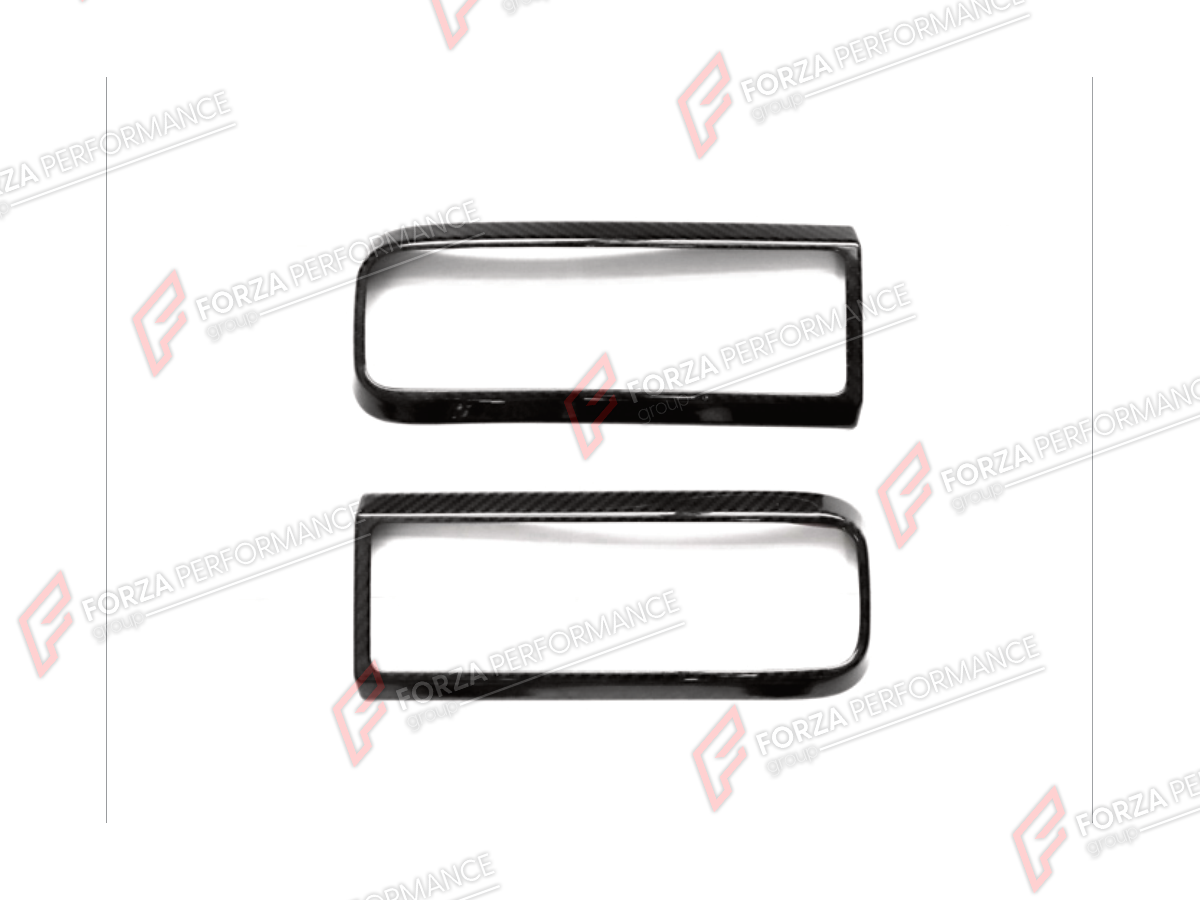 DRY CARBON TAIL TURN SIGNAL LIGHT COVERS for MERCEDES-BENZ G-CLASS W464 2019 - 2024

Set includes:
Tail Turn Signal Light Covers

Material: Dry Carbon

NOTE: Professional installation is required.
