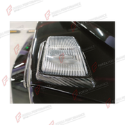 DRY CARBON TURN SIGNAL LIGHT COVERS for MERCEDES-BENZ G-CLASS W464 2019 - 2024

Set includes:
Turn Signal Light Covers

Material: Dry Carbon

NOTE: Professional installation is required.