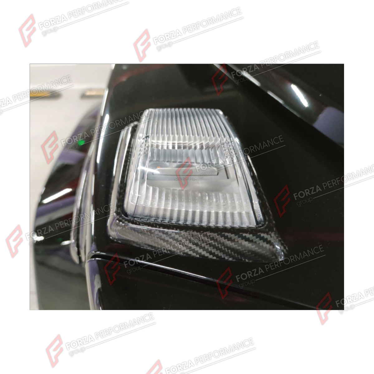 DRY CARBON TURN SIGNAL LIGHT COVERS for MERCEDES-BENZ G-CLASS W464 2019 - 2024

Set includes:
Turn Signal Light Covers

Material: Dry Carbon

NOTE: Professional installation is required.
