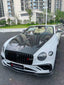DRY CARBON WIDE BODY KIT for BENTLEY CONTINENTAL GT GTC 2018 - 2024

Set includes:
Front Lip
Front Bumper
Front Bumper Trims
Grille
Hood / Bonnet
Front Fenders
Side Mirror Covers
Side Trims
Side Skirts
Folding Roof Cover
Rear Spoiler
Rear Bumper
Rear Diffuser

Material: Dry Carbon

Note: Professional installation is required.